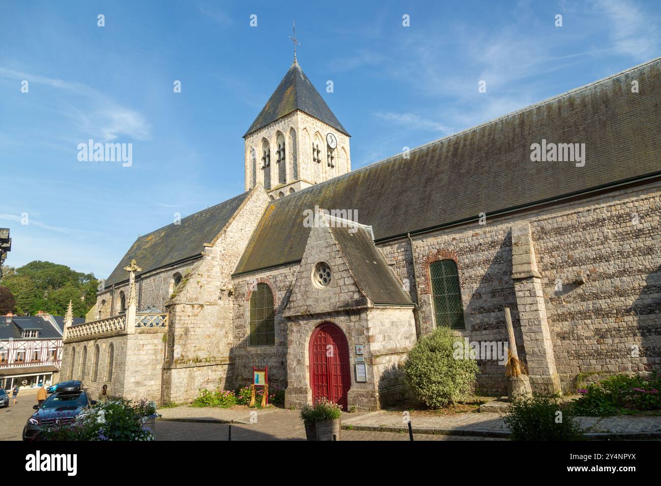 Saint-Martin-Kirche von Sotteville sur Mer eine Kirche aus dem 16. Jahrhundert, Veules-les-Roses, Normandie, Frankreich Stockfoto