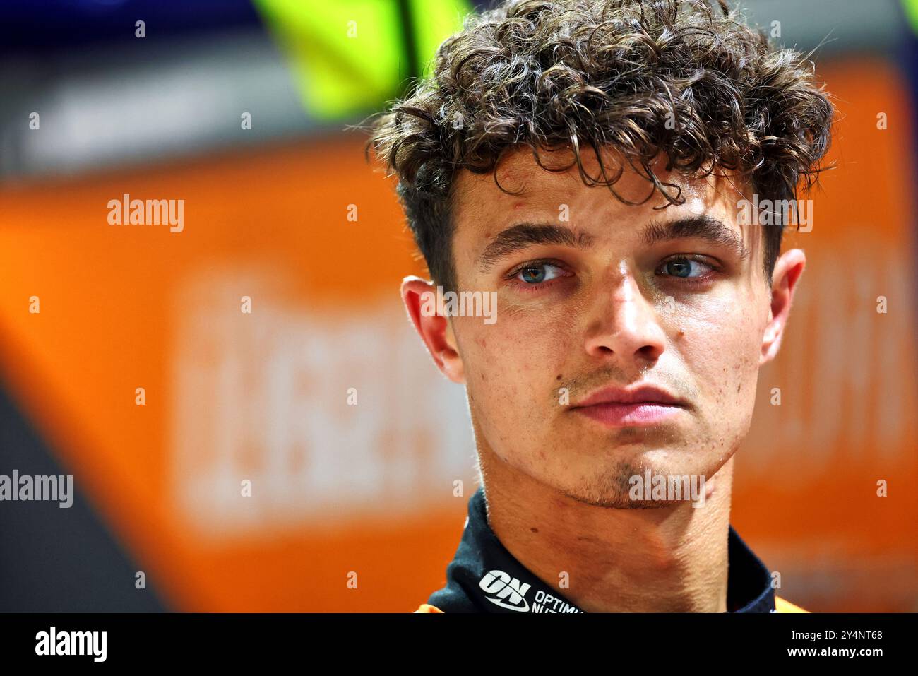 Singapur, Singapur. September 2024. Lando Norris (GBR) McLaren. 19.09.2024. Formel-1-Weltmeisterschaft, Rd 18, Grand Prix Von Singapur, Marina Bay Street Circuit, Singapur, Vorbereitungstag. Das Foto sollte lauten: XPB/Alamy Live News. Stockfoto