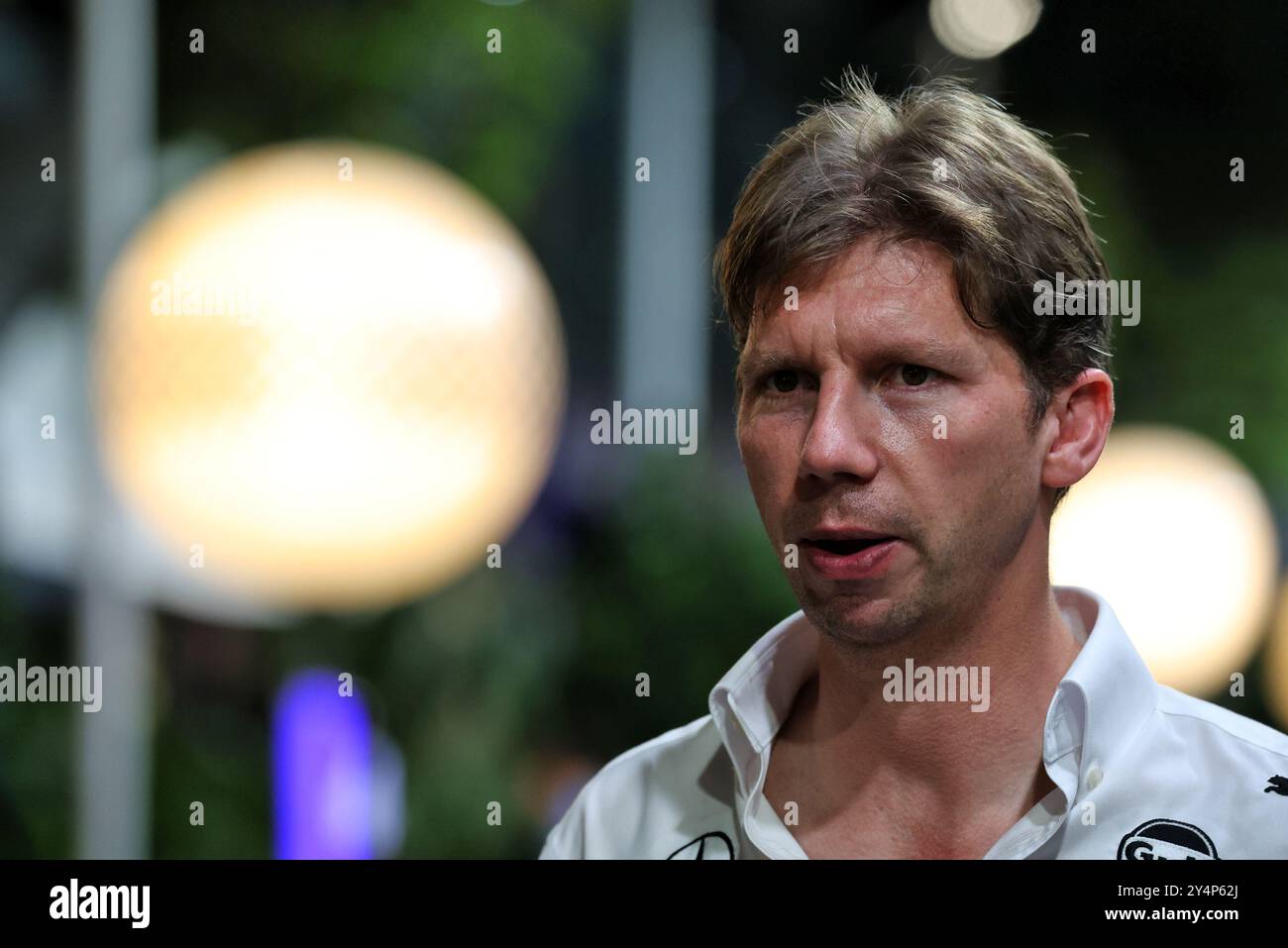Singapur, Singapur. September 2024. James Vowles (GBR) Williams Racing Team Principal. 19.09.2024. Formel-1-Weltmeisterschaft, Rd 18, Grand Prix Von Singapur, Marina Bay Street Circuit, Singapur, Vorbereitungstag. Das Foto sollte lauten: XPB/Alamy Live News. Stockfoto