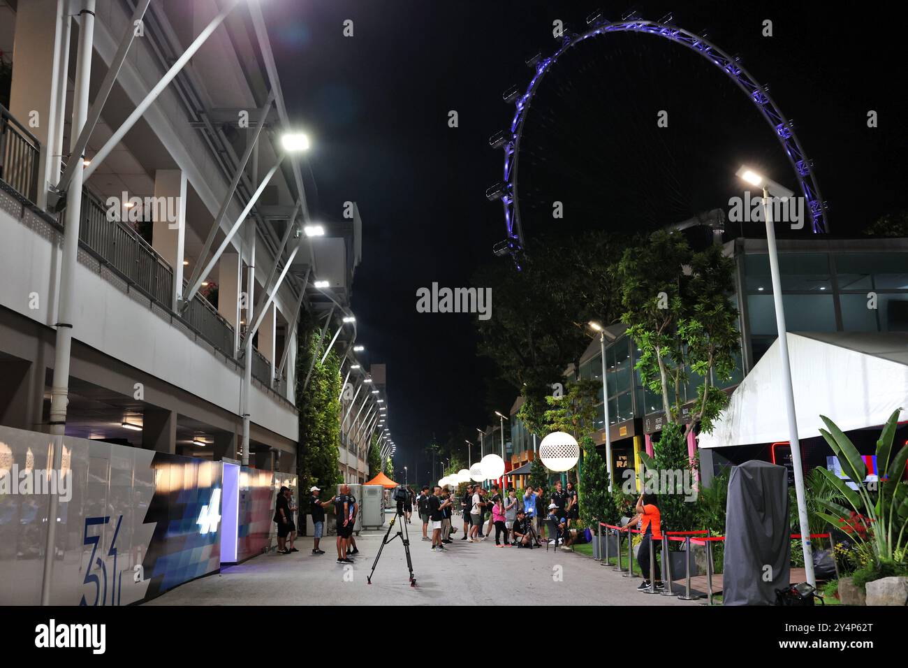 Singapur, Singapur. September 2024. Fahrerlager-Atmosphäre. 19.09.2024. Formel-1-Weltmeisterschaft, Rd 18, Grand Prix Von Singapur, Marina Bay Street Circuit, Singapur, Vorbereitungstag. Das Foto sollte lauten: XPB/Alamy Live News. Stockfoto