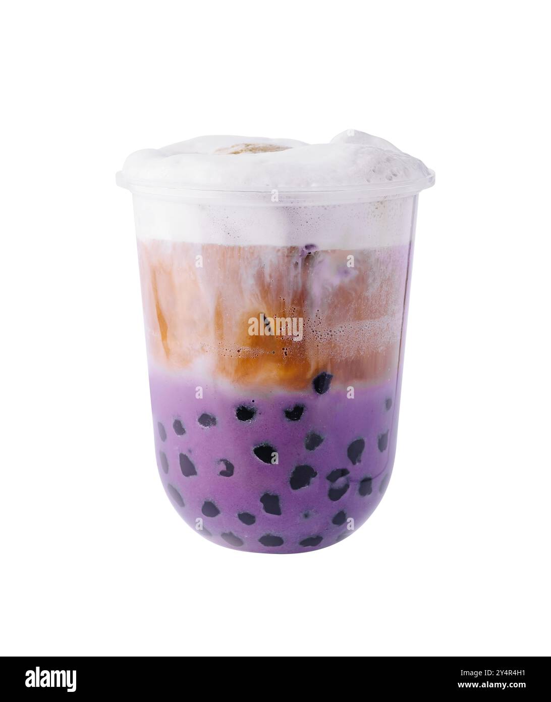 Bubble Milchtee mit Tapioka-Bällchen Stockfoto