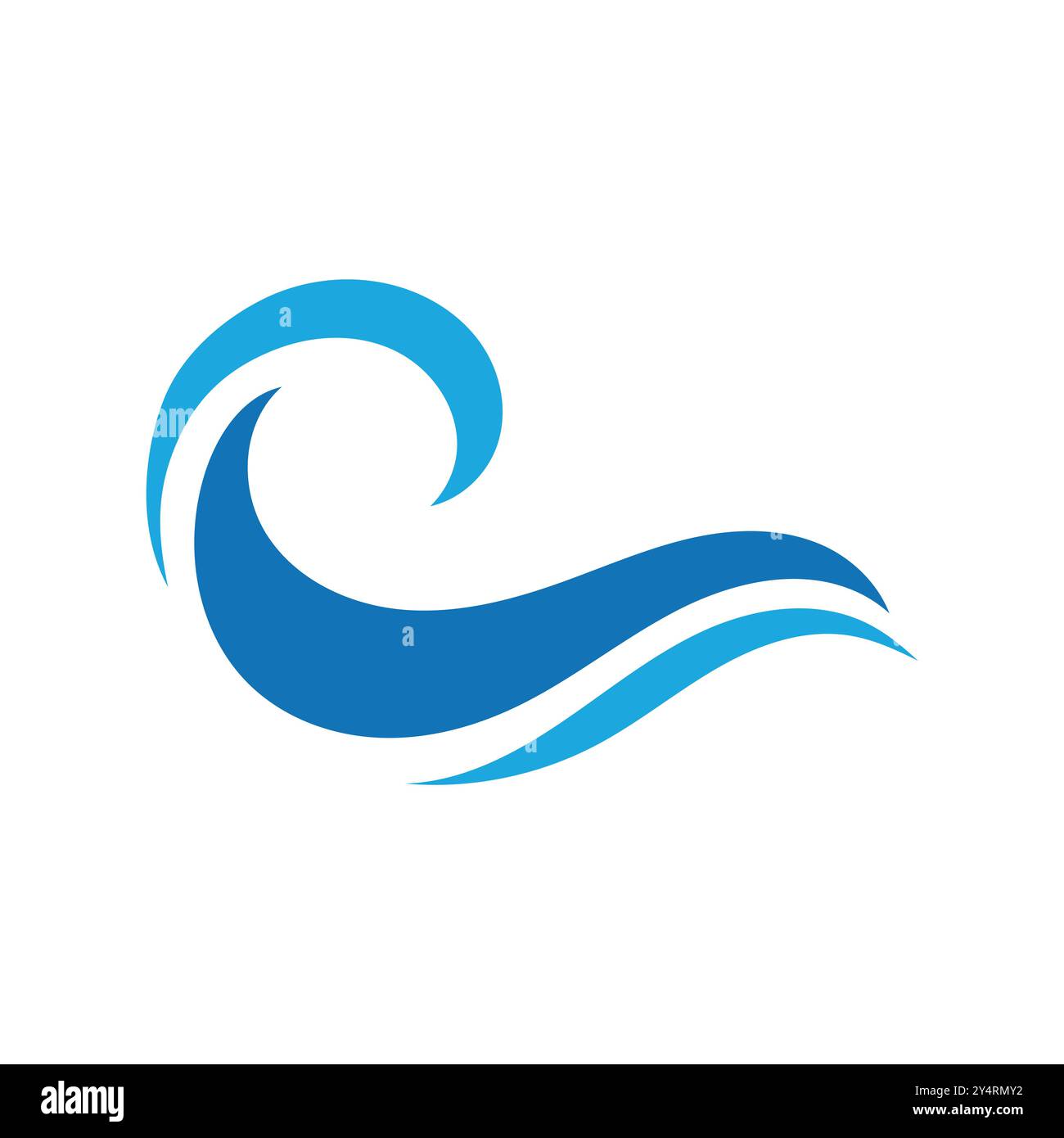 Blaues Waves Logo und Symbol Stock Vektor