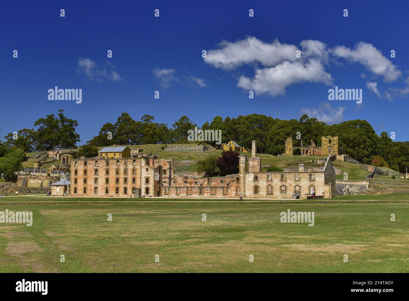 Port Arthur Historic Site, eine ehemalige Sträftensiedlung in Tasmanien, Australien, Ozeanien Stockfoto