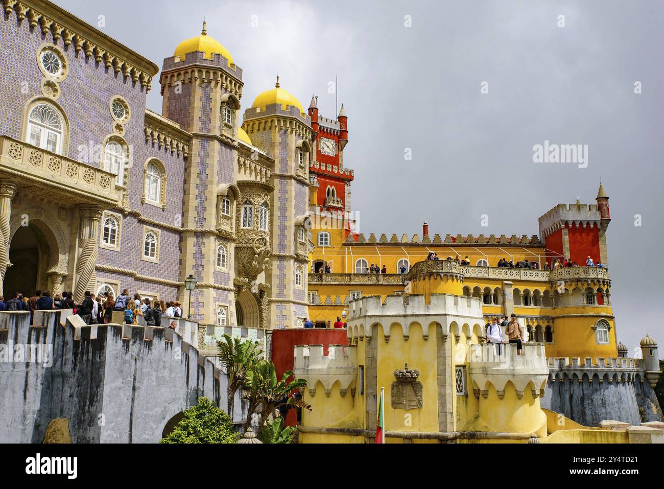 Pena Palace, ein romantisches Schloss in Sintra, Portugal, Europa Stockfoto