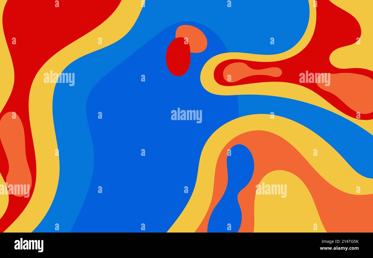 Abstrakter farbenfroher Hintergrund, geeignet für digitale Designs, Präsentationen, Websites und künstlerische Projekte. Leuchtendes Blau, Rot, Gelb und Orange Stock Vektor Abstrakter farbenfroher Hintergrund, geeignet für digitale Designs, Präsentationen, Websites und künstlerische Projekte. Leuchtendes Blau, Rot, Gelb und Orange Stock Vektor
