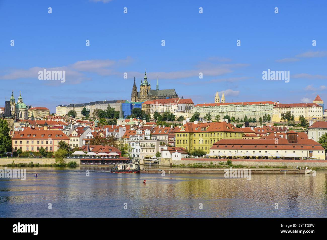 Prager Burg, die größte antike Burg der Welt, in Prag, Tschechien, Europa Stockfoto