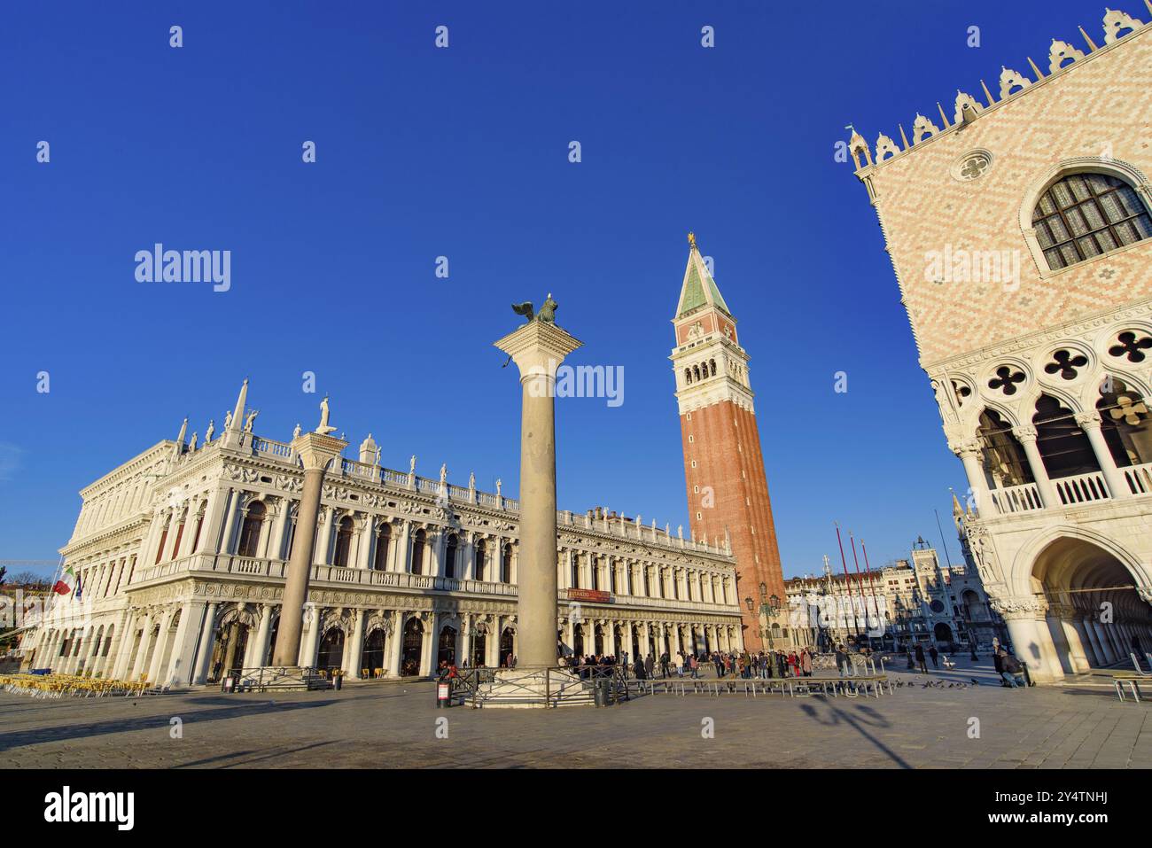 Markusplatz (Piazza San Marco) in Venedig, Italien, Europa Stockfoto