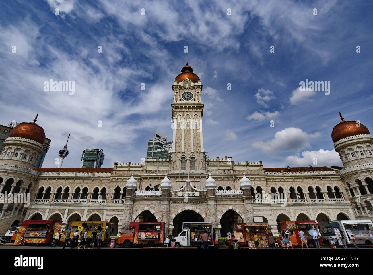 Touristen am Merdeka Square in Kuala Lumpur, Malaysia, Asien Stockfoto