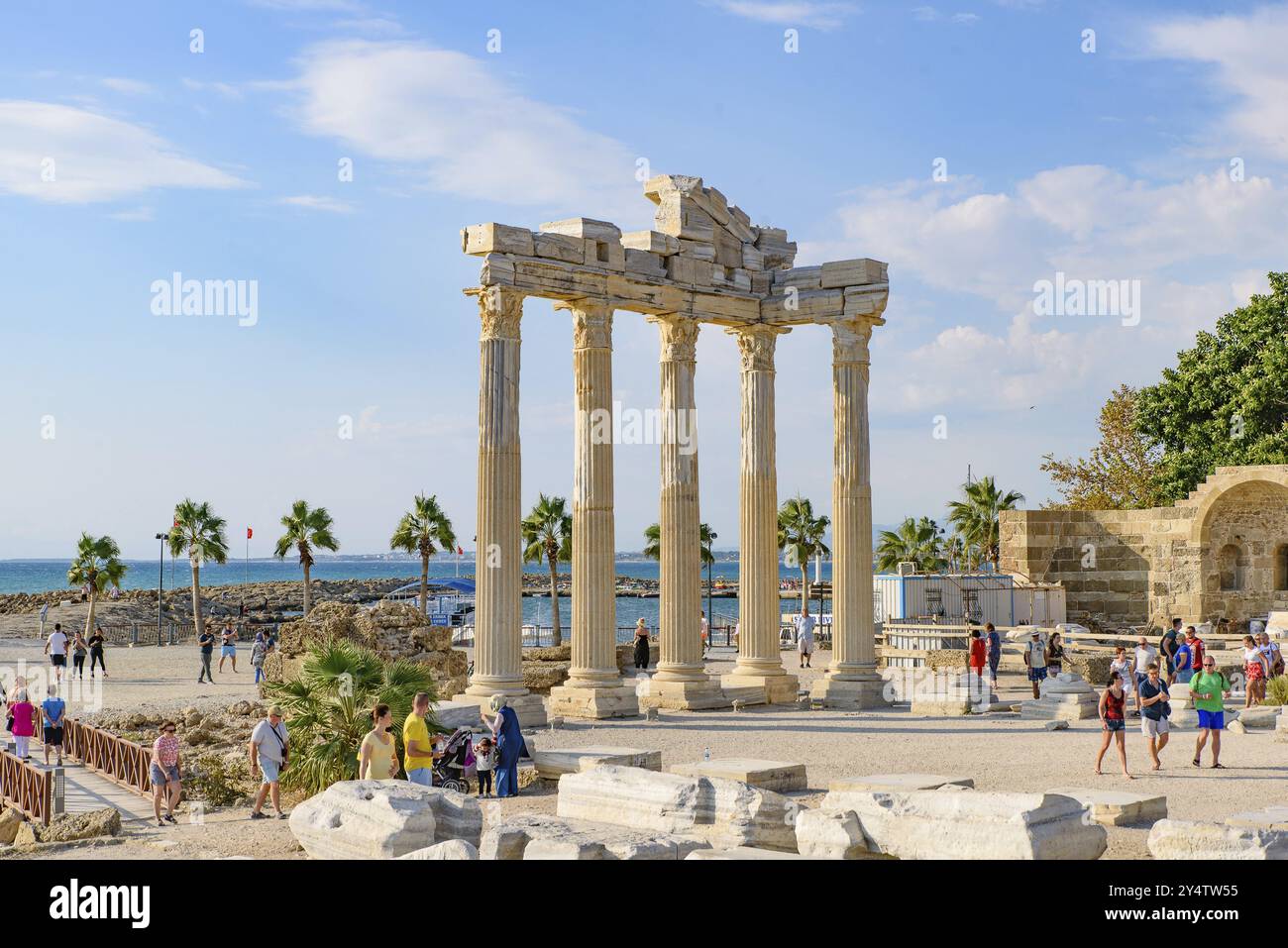 Tempel des Apollo in der Seite in Antalya, Türkei, Asien Stockfoto