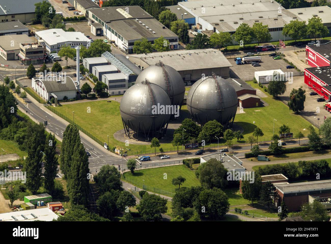 Drei Tanks in Aachen auf dem Prager Ring Stockfoto