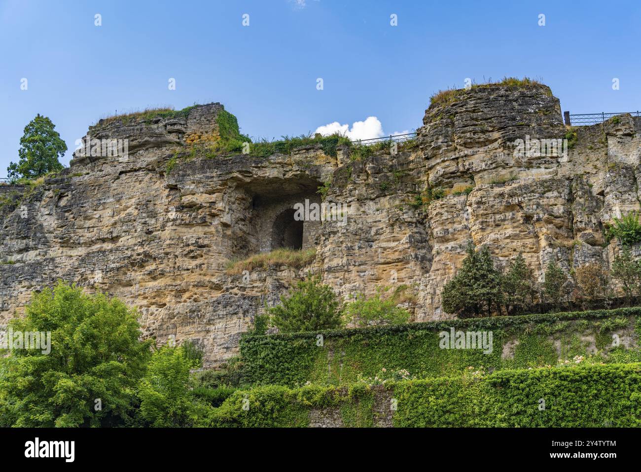 Bock Casemates, eine felsige Festung in Luxemburg-Stadt Stockfoto