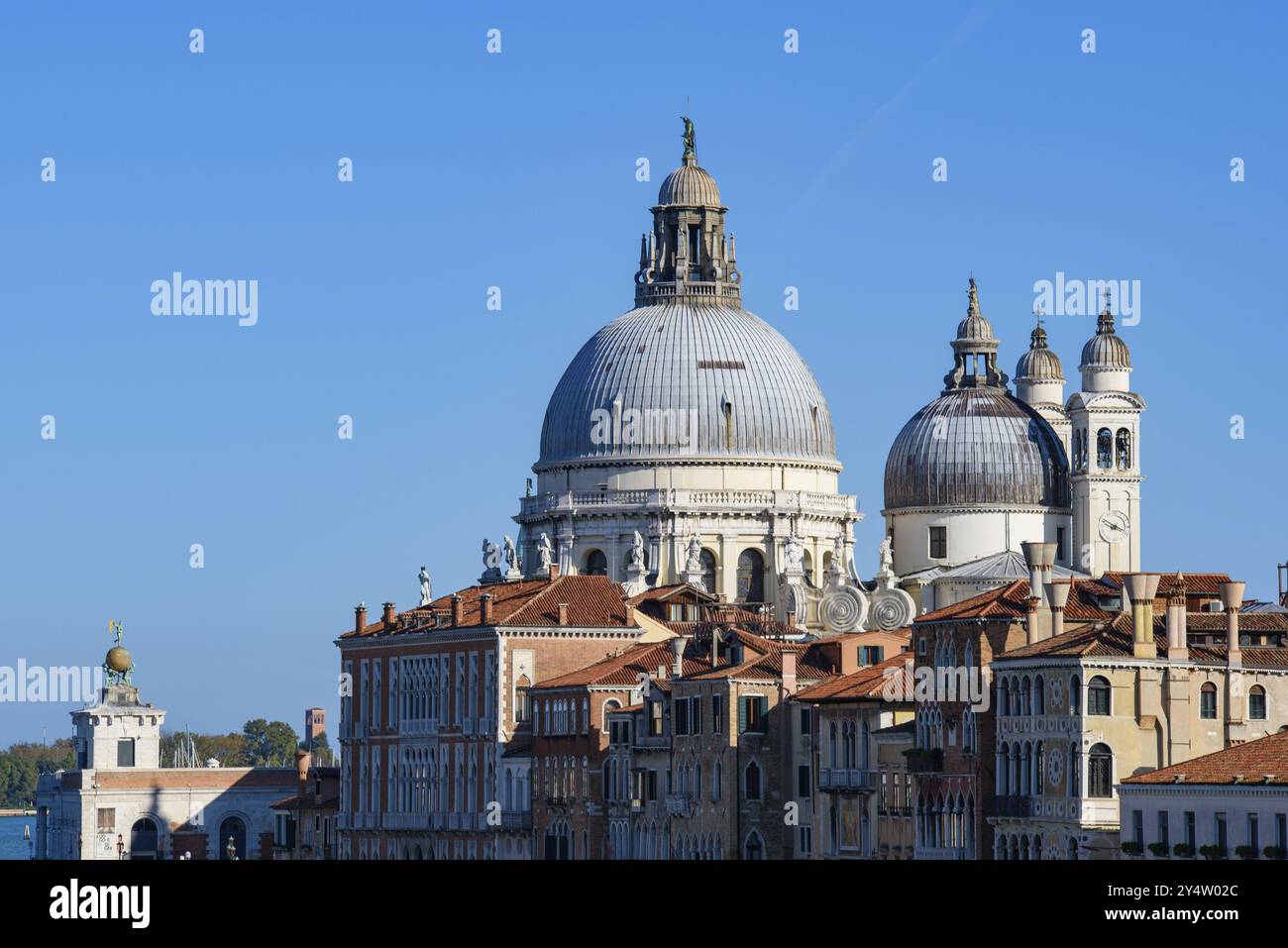 Basilica di Santa Maria della Salute (Heilige Maria der Gesundheit), eine katholische Kirche in Venedig, Italien, Europa Stockfoto