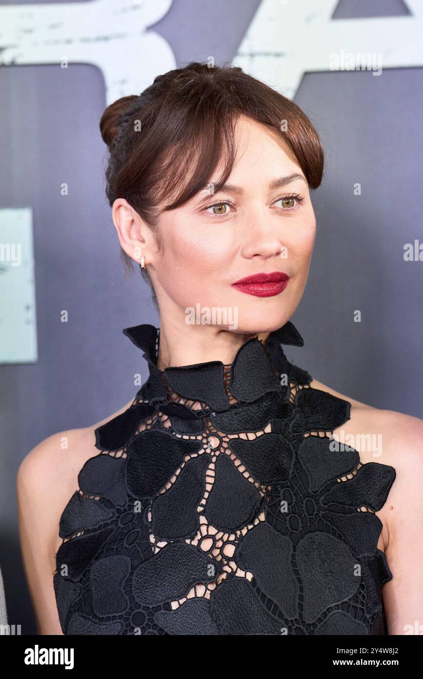 Olga Kurylenko nimmt am 7. Juni 2023 an der Premiere von Tyler Rake 2 in Callao Cinelights in Madrid Teil. Stockfoto