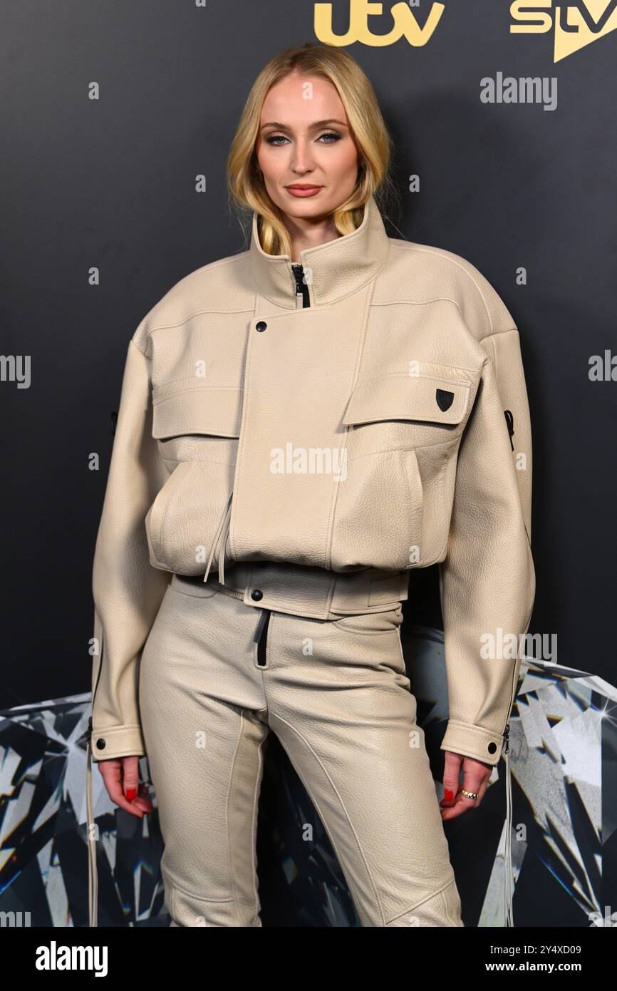 London, Großbritannien. 19. September 2024. Sophie Turner nahm an der Veröffentlichung der neuen ITV-Serie Joan im Jack Solomons Club in London Teil. . Das Foto sollte lauten: Matt Crossick/Empics/Alamy Live News Stockfoto