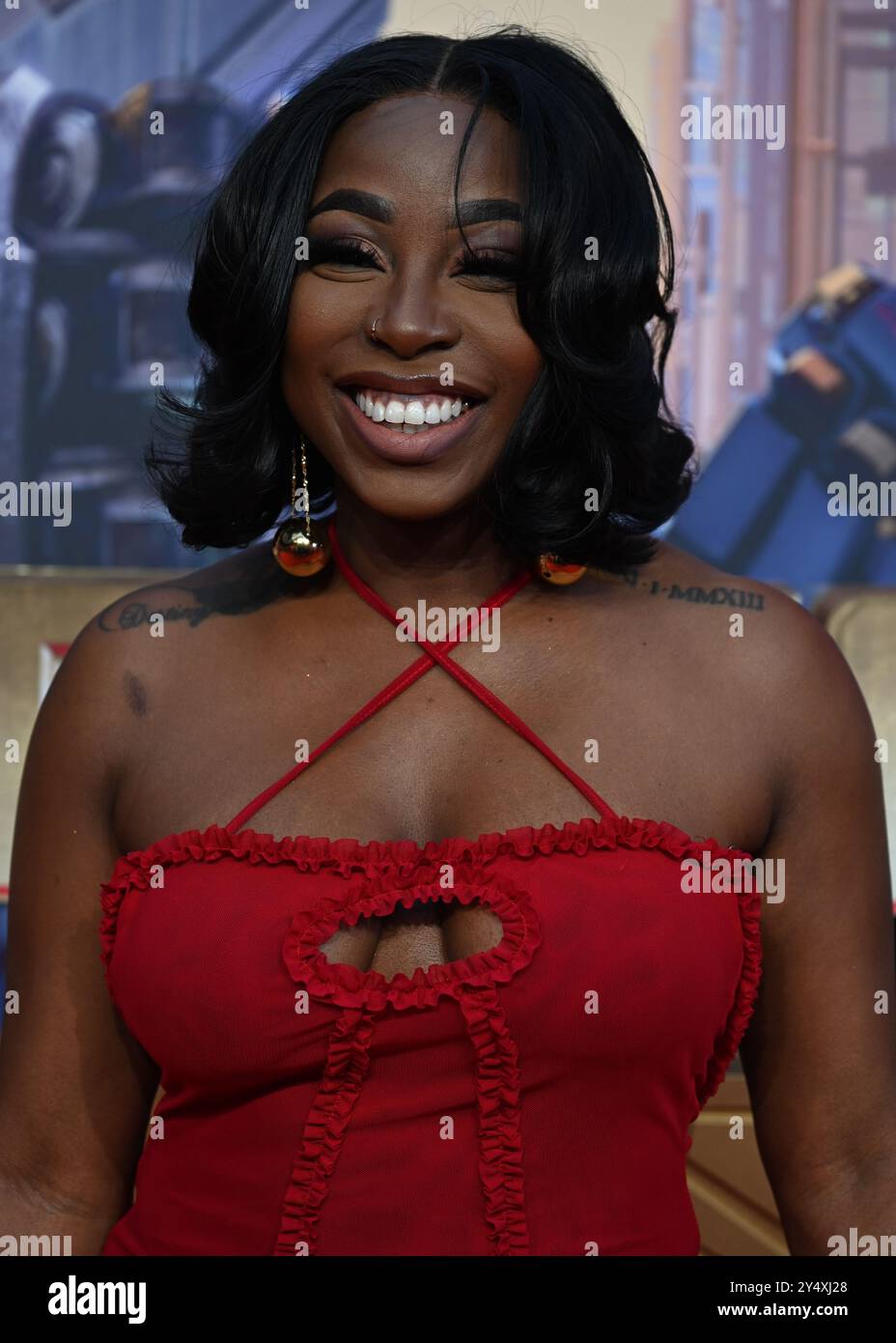 LONDON, GROSSBRITANNIEN. September 2024. Esther Falana nimmt an der Premiere von Transformers One – UK auf dem Cineworld Leicester Square in London Teil. (Foto von 李世惠/siehe Li/Picture Capital) Credit: Siehe Li/Picture Capital/Alamy Live News Stockfoto