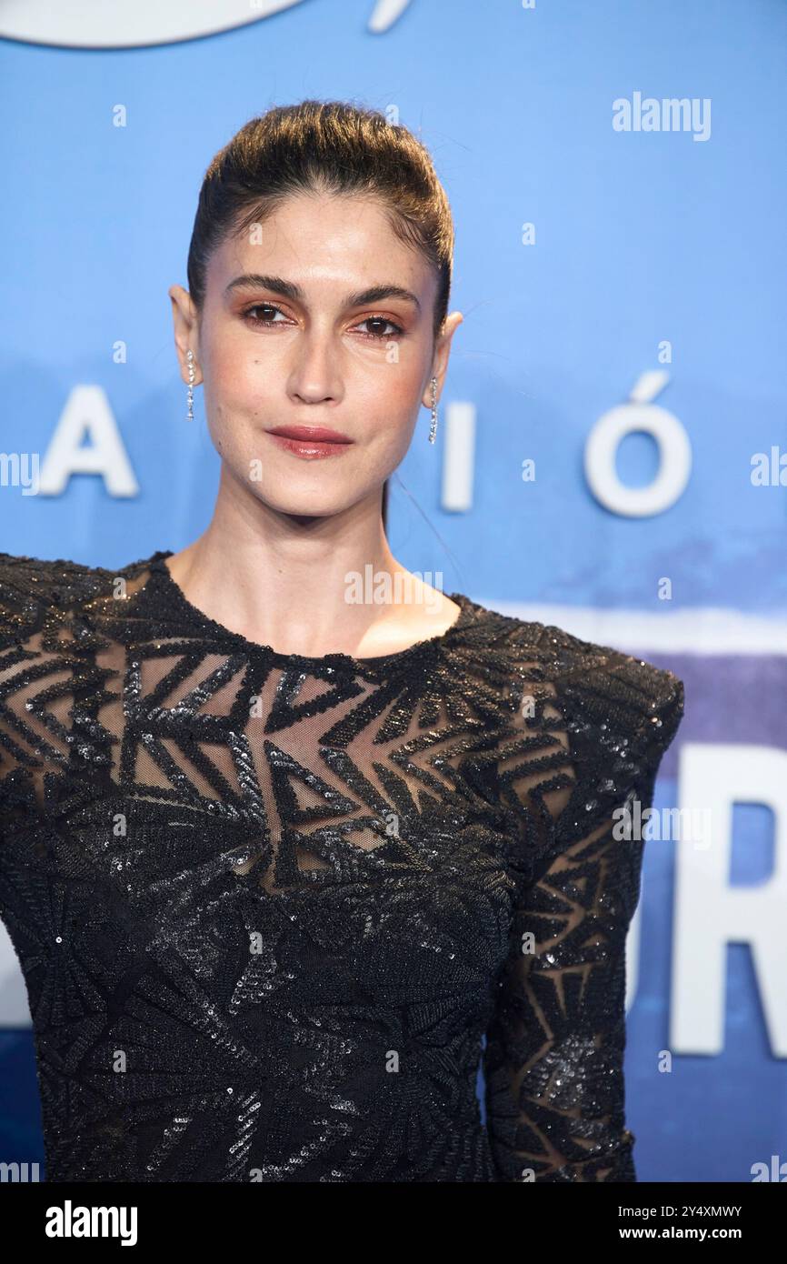 Nerea Barros besucht am 22. Februar 2022 die Premiere der Operacion Marea Negra im Capitol Cinema in Madrid. Stockfoto