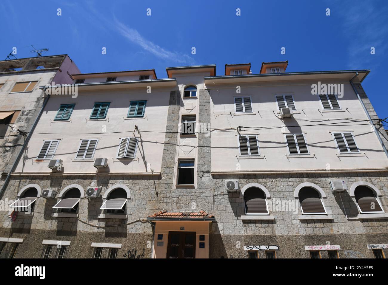 Altstadt von Split: Lava Tolstoja ulica (Leon Tolstoi Straße). Kroatien Stockfoto