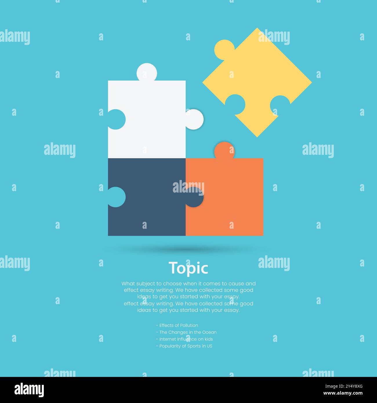 Puzzle Infografik Vektoren, Zyklusdiagramm, Puzzle Puzzle Puzzle Diagramm Vektor Illustration Stock Vektor