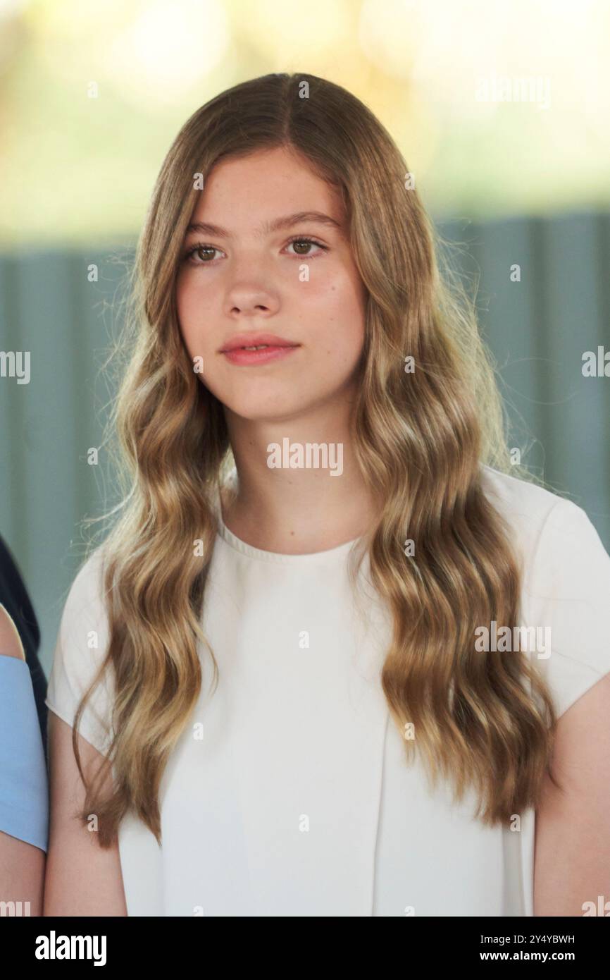 Prinzessin Sofia nimmt am 5. Juli 2022 an der Verleihung der Fundacion Princess of Girona im Wassermuseum (Agbar Foundation) in Cornella de Llobregat, Barcelona, Spanien Teil. Stockfoto