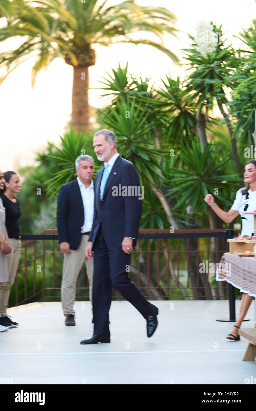 König Felipe VI. Von Spanien nimmt am 10. Juli 2024 in Lloret de Mar an der Preisverleihung der Prinzessin von Girona im Hotel Melia Lloret del Mar Teil. Stockfoto