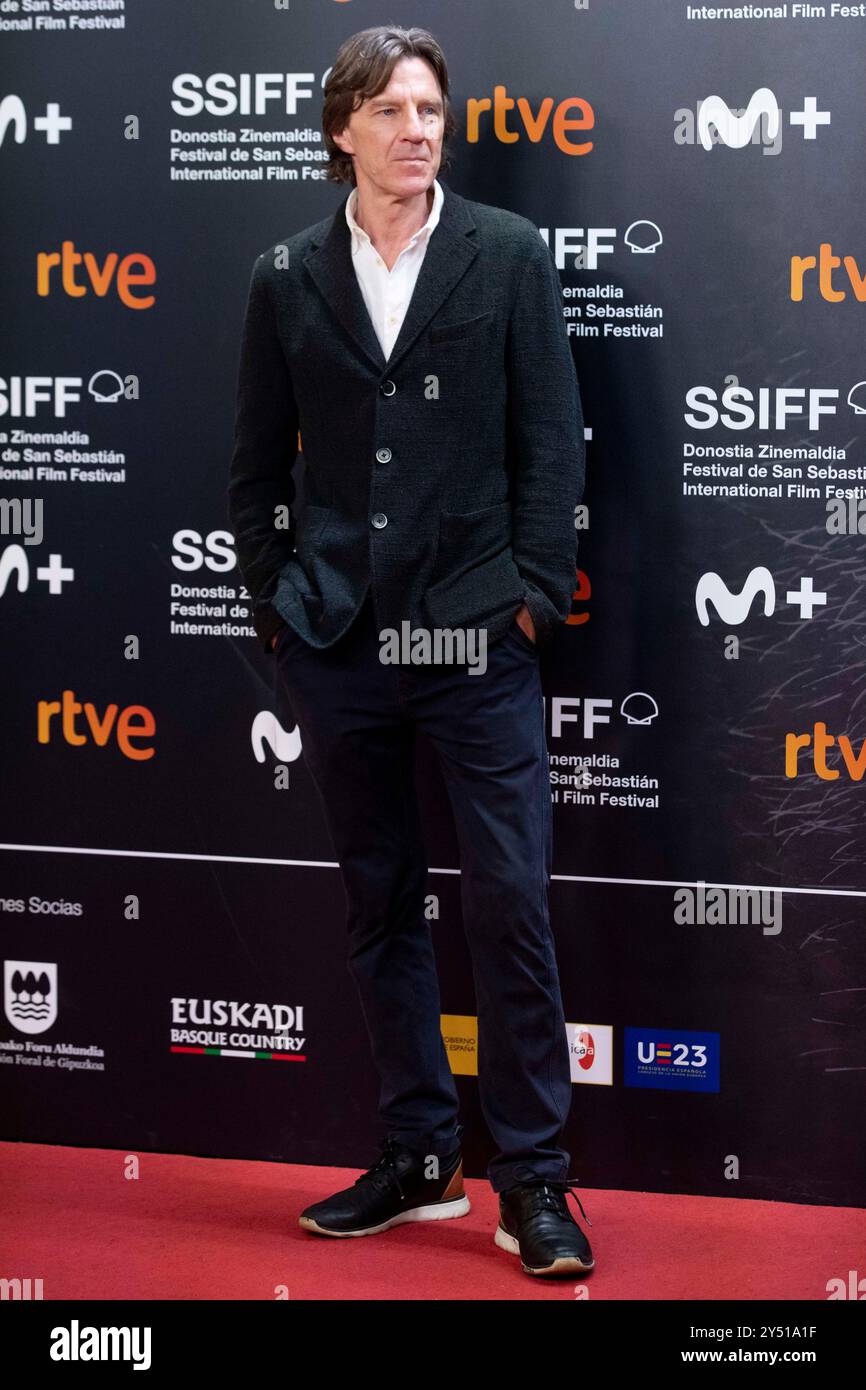 James Marsh nahm am 30. September 2023 am 71. San Sebastian International Film Festival im Kursaal Palace in Donostia/San Sebastian Teil. Stockfoto