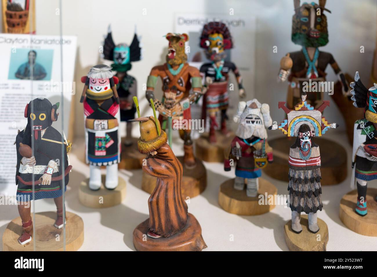 Kachina Puppen in Old Town Scottsdale Stockfoto