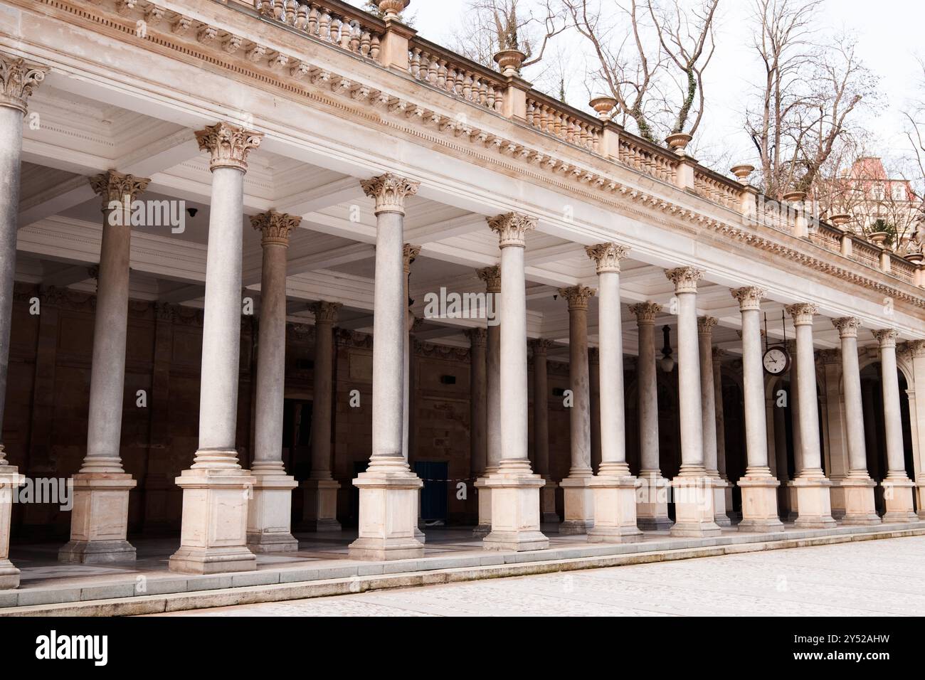 Mühlenkolonnade in karlsbad tschechien Stockfoto