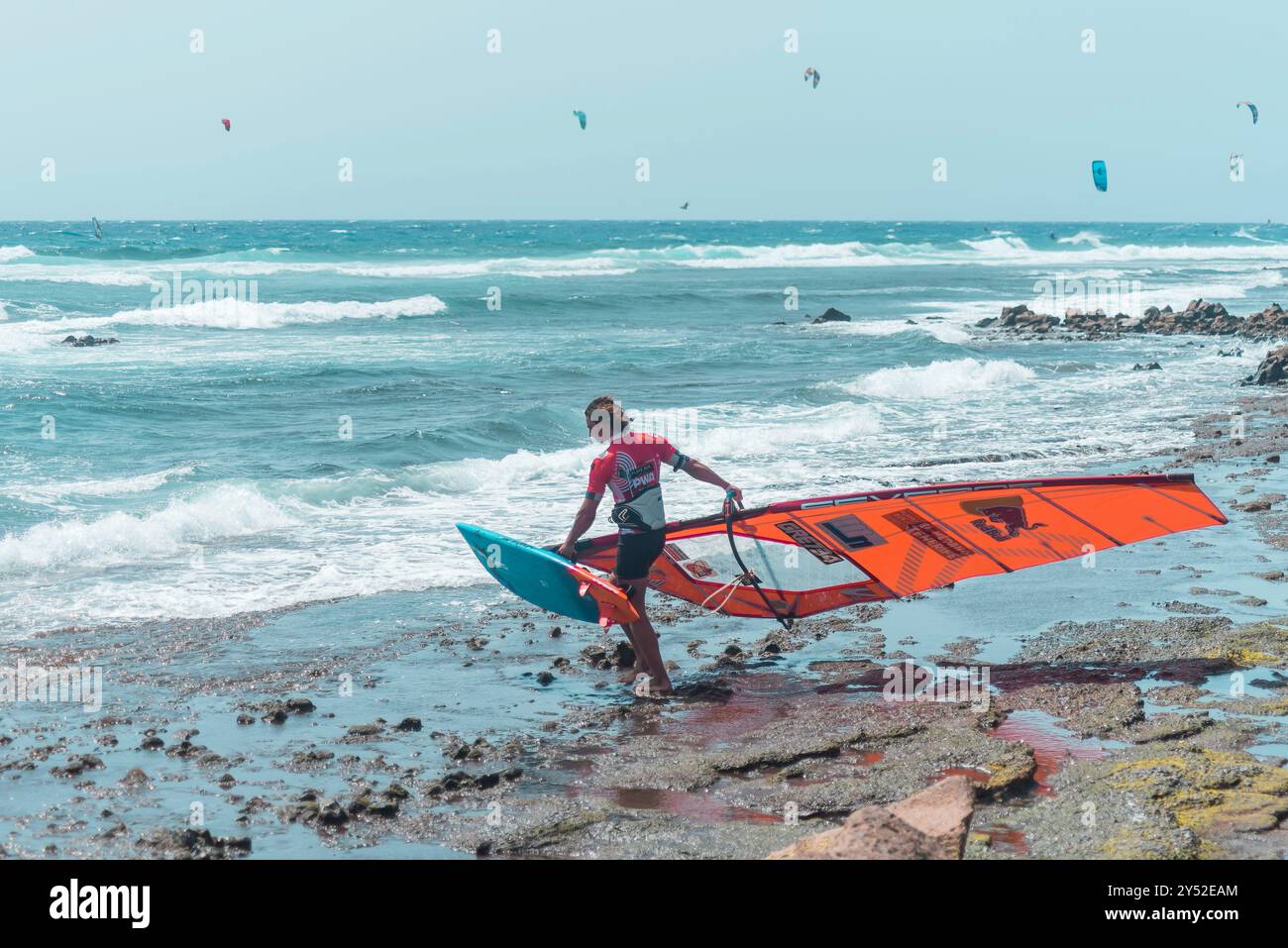 PWA-Weltmeisterschaft 2024. Teneriffa, El Medano. Tag 4. Stockfoto