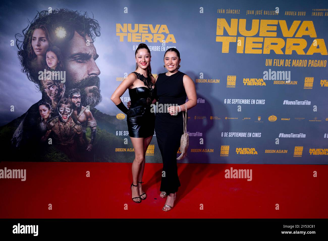 Vania Villalon (L) nahm am 4. September 2024 am Fotocall „Nueva Tierra“ in Madrid, Spanien, Teil. Stockfoto