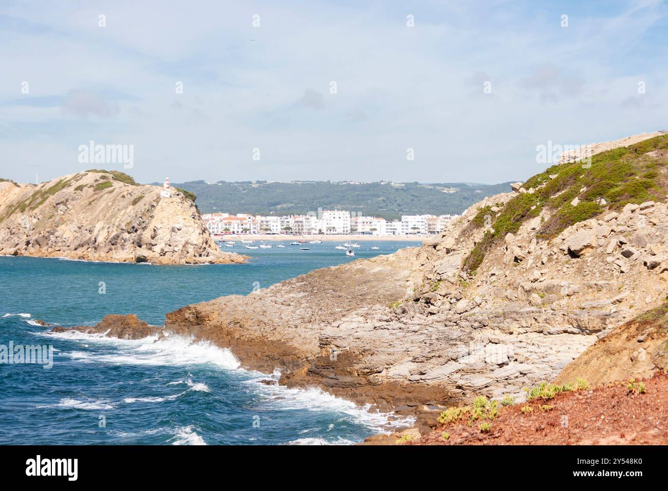 Salir do Porto - São Martinho do Porto Portugal Stockfoto