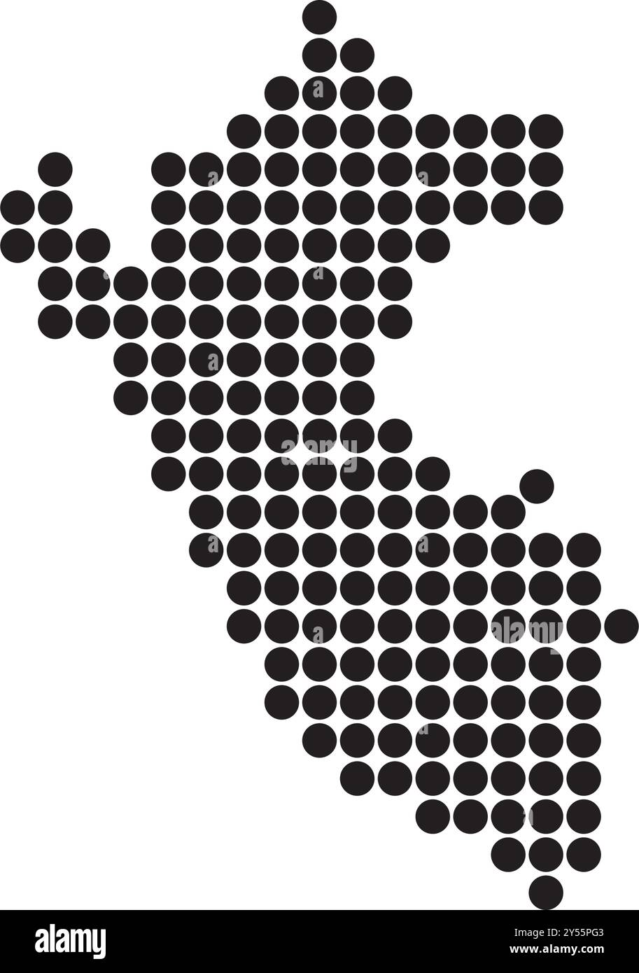 Peru Karte Symbol Illustration Symbol Design Stock Vektor