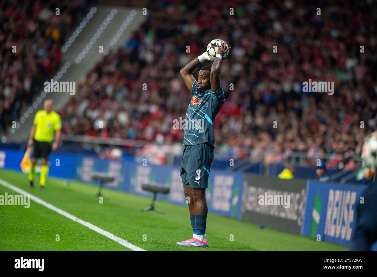 …Während des Spiels zwischen Atlético de Madrid und RB Leipzig für die Champions League, Civitas Metropolitano, Madrid, Spanien Stockfoto