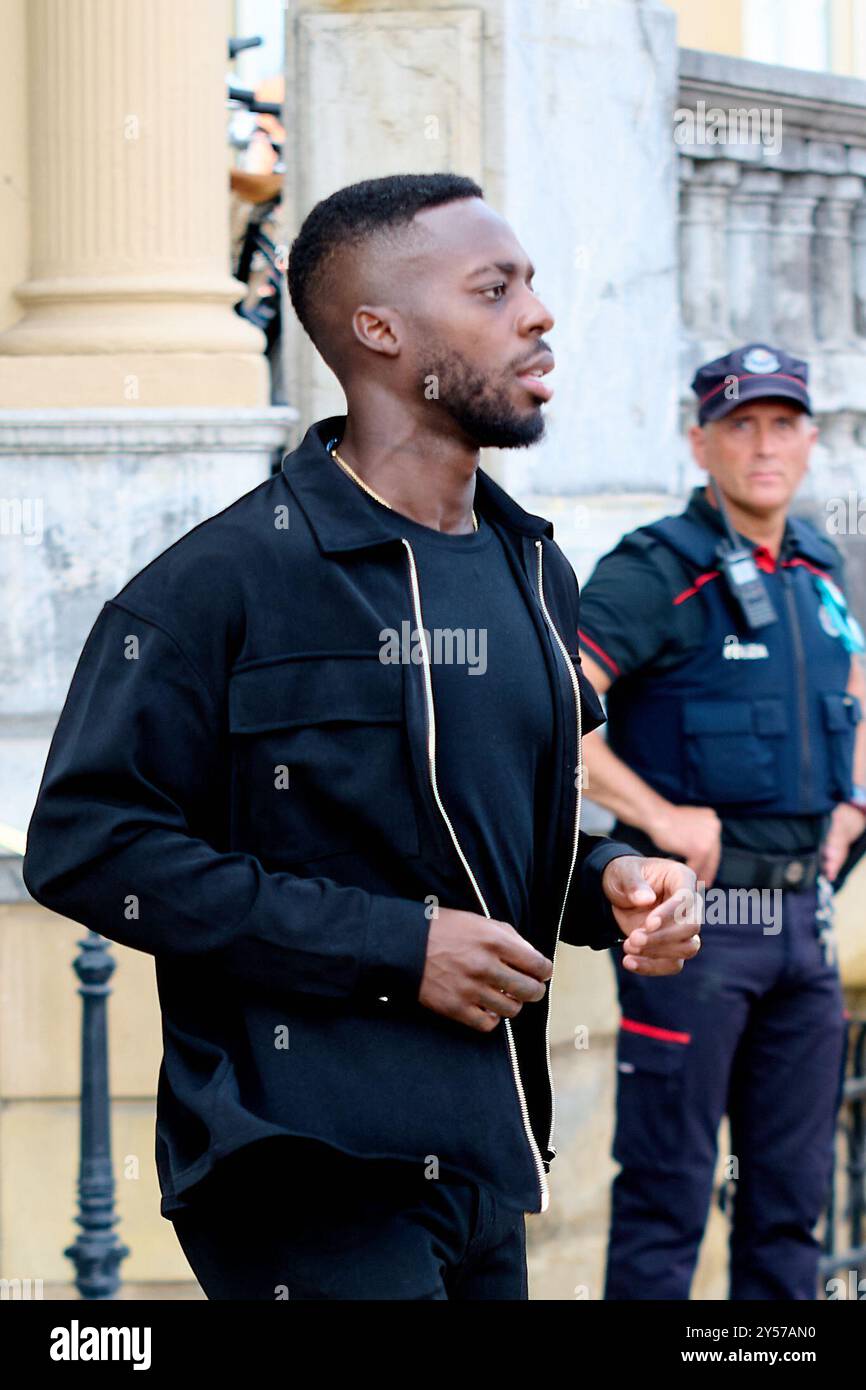 San Sebastian, Spanien. September 2024. Inaki Williams steht im Maria Cristina Hotel während des 72. San Sebastian International Film Festivals am 20. September 2024 in San Sebastian, Spanien. (Foto: COOLMedia/NurPhoto) Credit: NurPhoto SRL/Alamy Live News Stockfoto