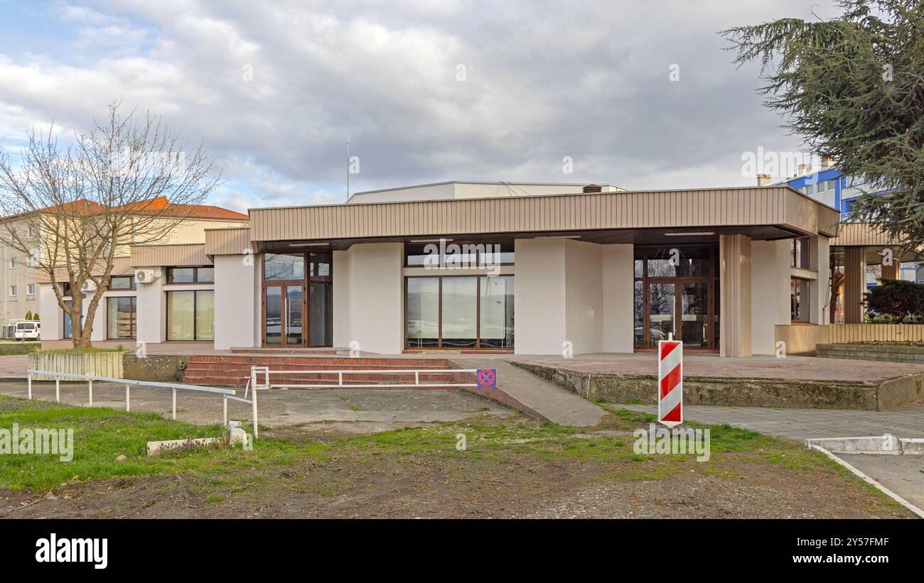 Galerie Veranstaltungen öffentliche Bibliothek für Kulturbau in Kladovo Serbien Stockfoto