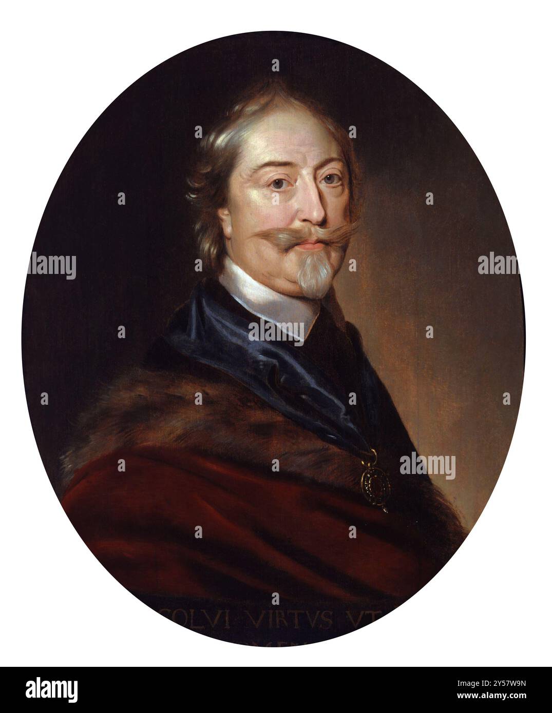 Thomas Roe. Porträt des englischen Diplomaten der elisabethanischen und jakobinischen Zeit. Sir Thomas Roe (ca. 1581–1644) nach einem Gemälde von Michiel Jansz aus dem Jahr 1640. Van Mierevelt Stockfoto