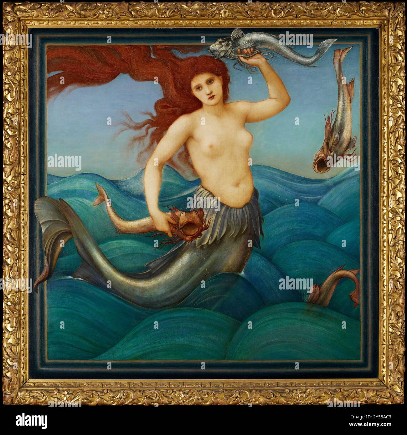 Eine Sea-Nymphe. Edward Coley Burne-Jones. 1881 Stockfoto