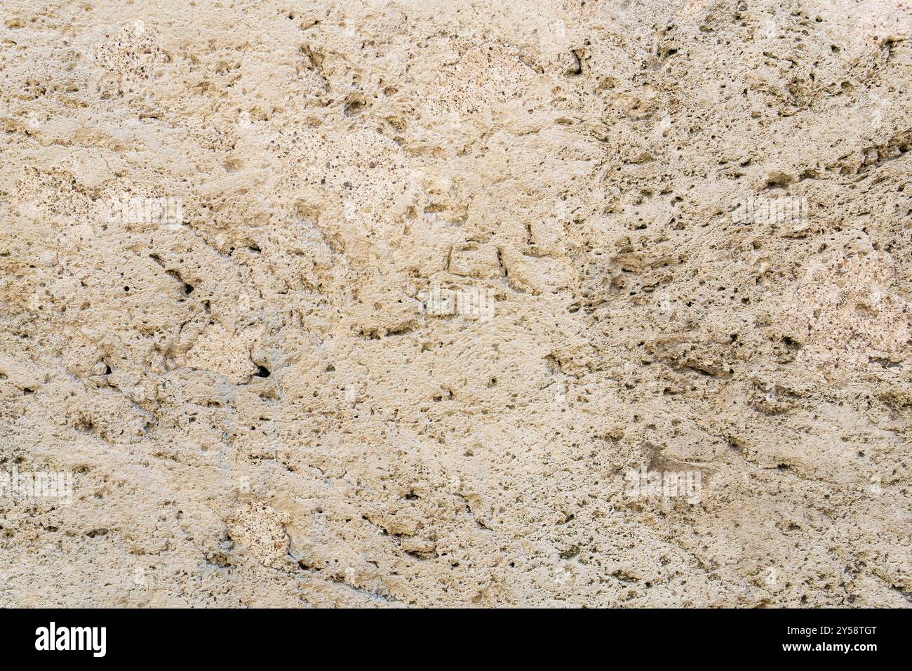 Architektonischer Hintergrund, Textur, Wandfläche aus hellem Stein Stockfoto