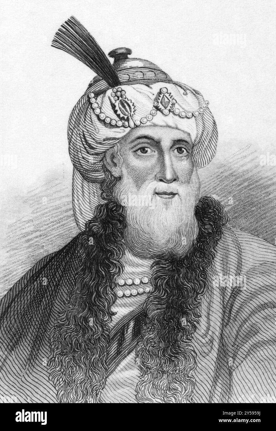 Titus Flavius Josephus (37-100) über den Stich aus den 1800er Jahren Romano-jüdischer Historiker und Hagiograf priesterlicher und königlicher Abstammung. Veröffentlicht in London Stockfoto