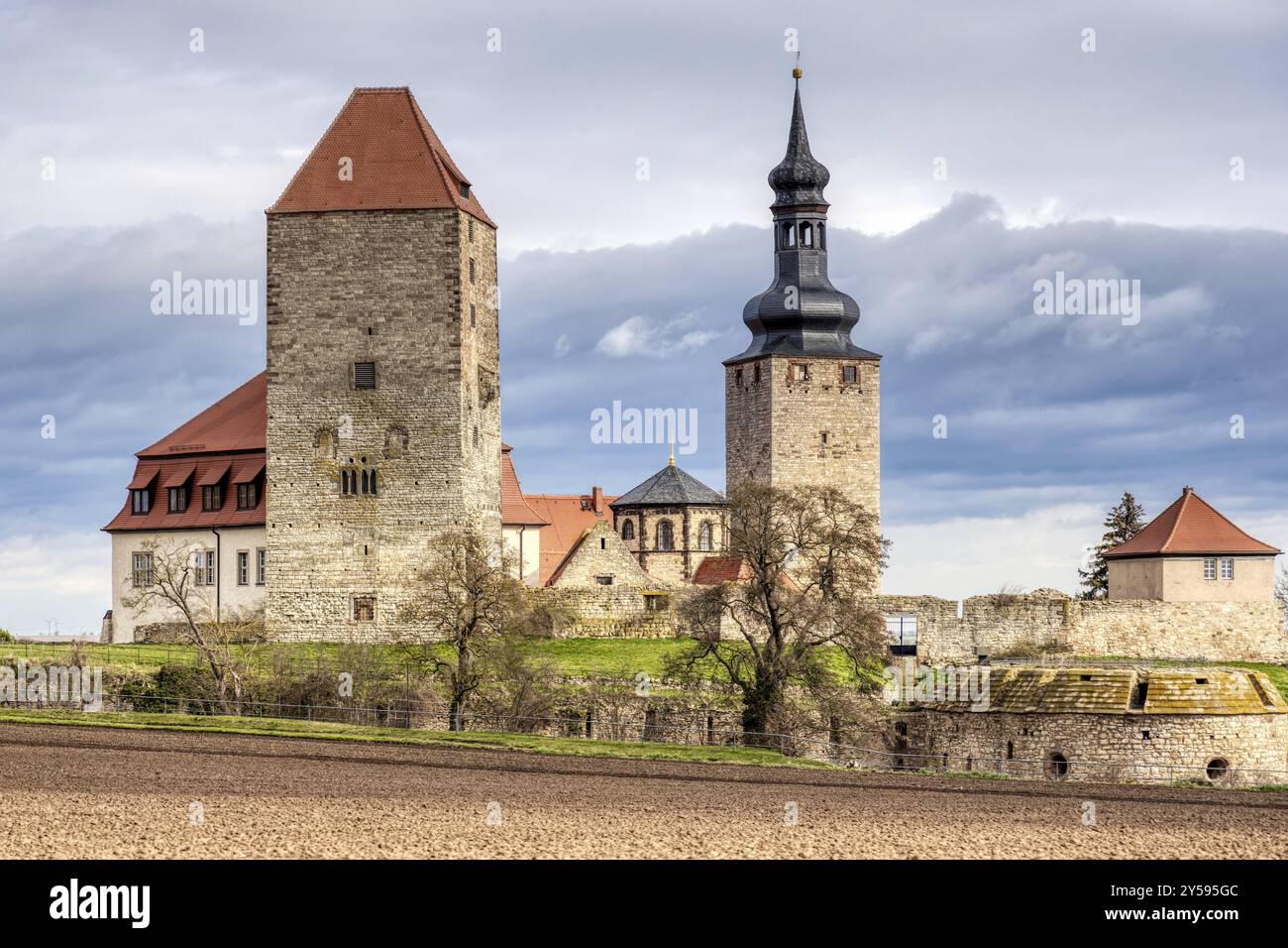 Schloss Querfurt Burganlandkreis Sachsen-Anhalt Stockfoto