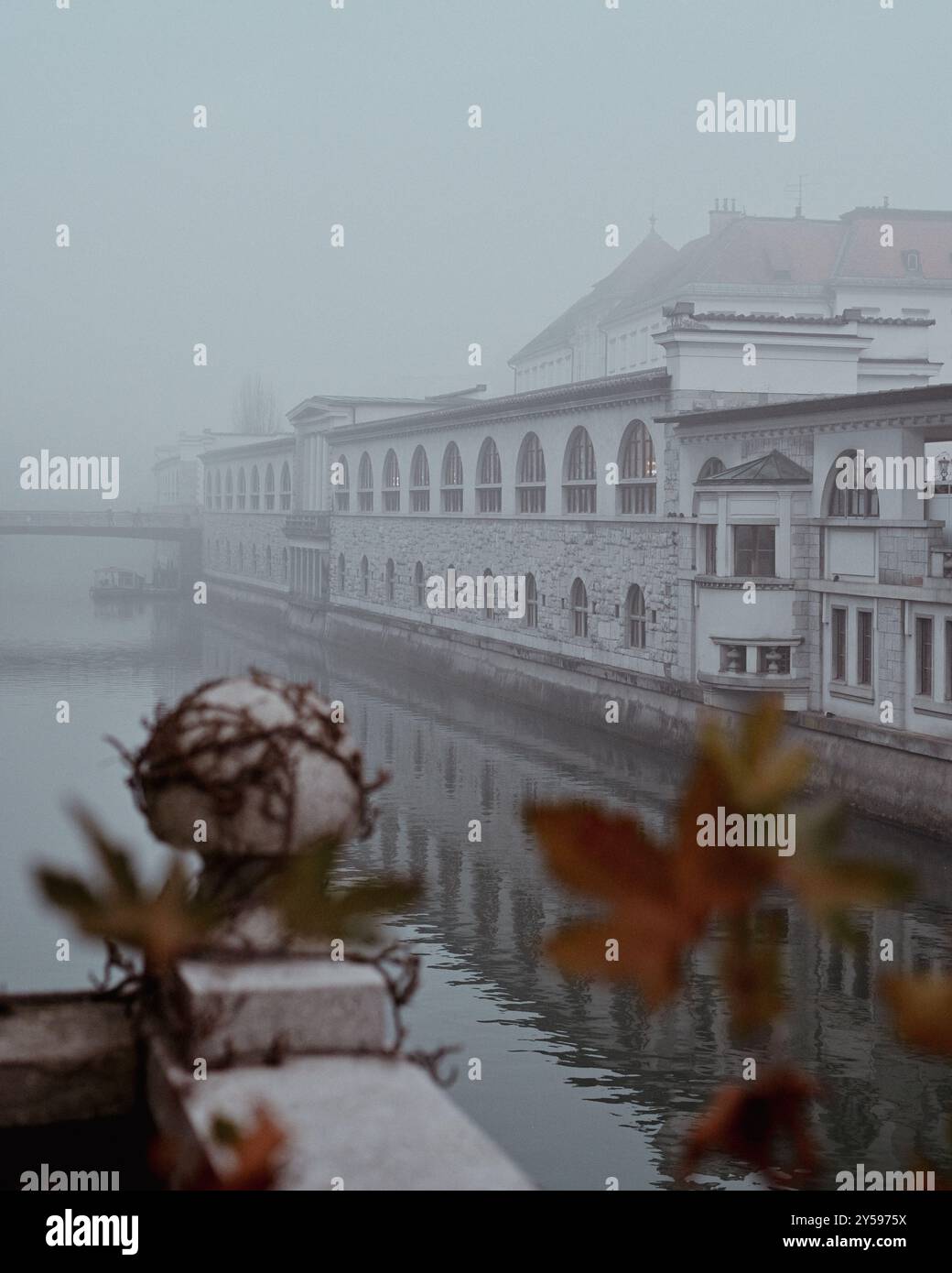 Altstadt in Ljubljana zu Weihnachten Stockfoto