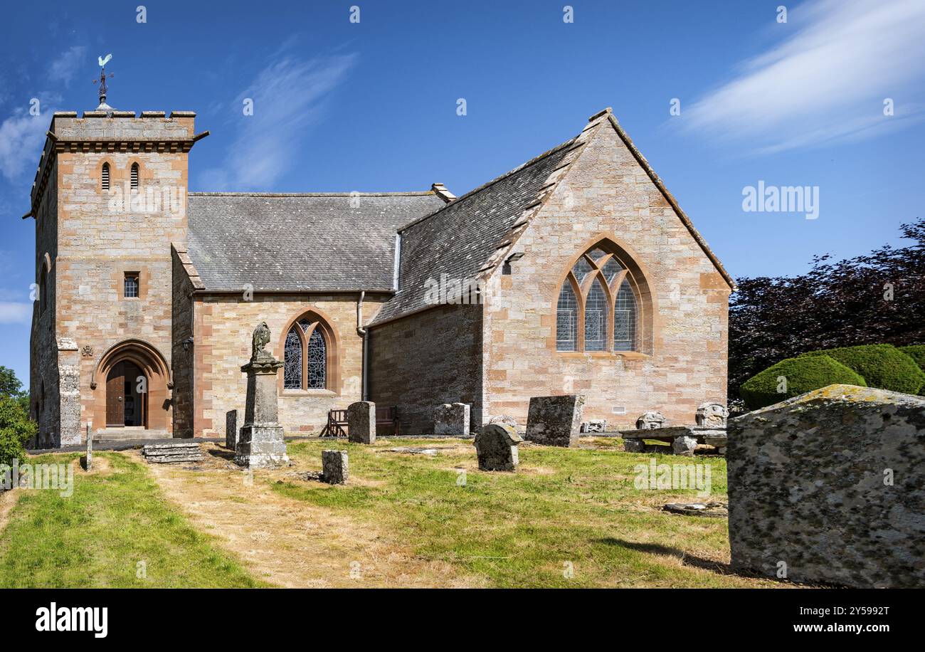 Bedrule Church, Schottland, Großbritannien, Europa Stockfoto