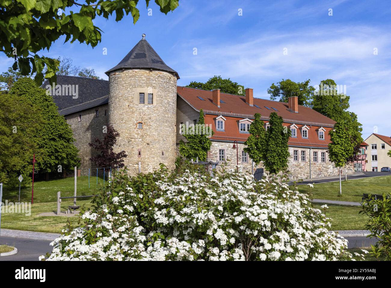 Harzgerode Schloss Harz Stockfoto