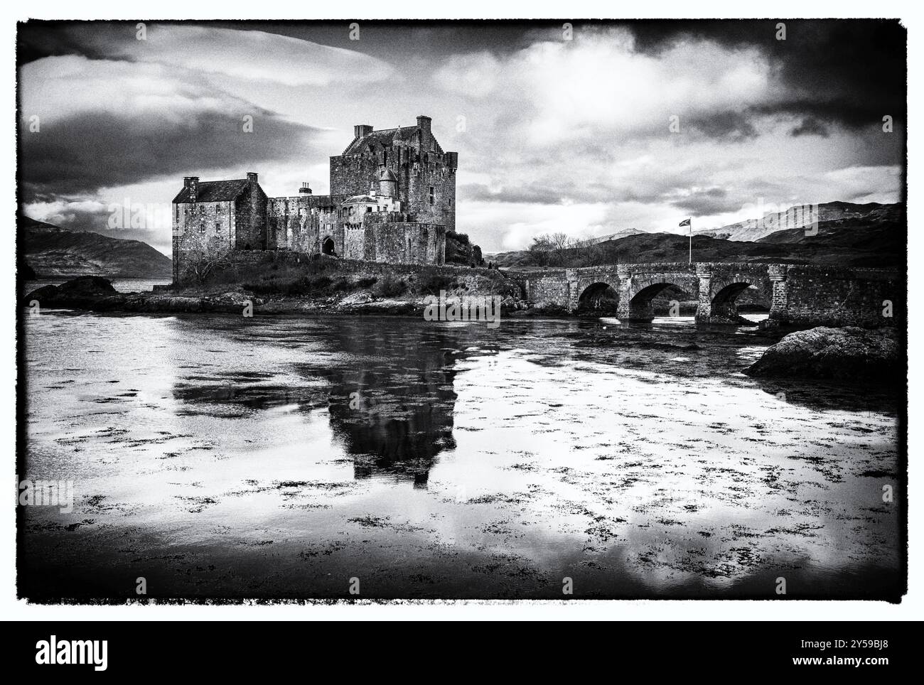 Eilean Donan Castle, Dornie, Highlands, Schottland, Großbritannien, Europa Stockfoto