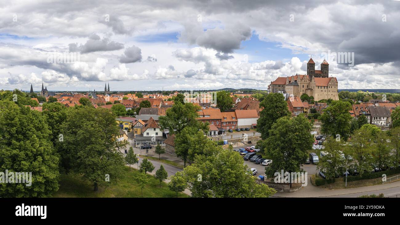 Bilder aus dem historischen Quedlinburg am Harz Stockfoto