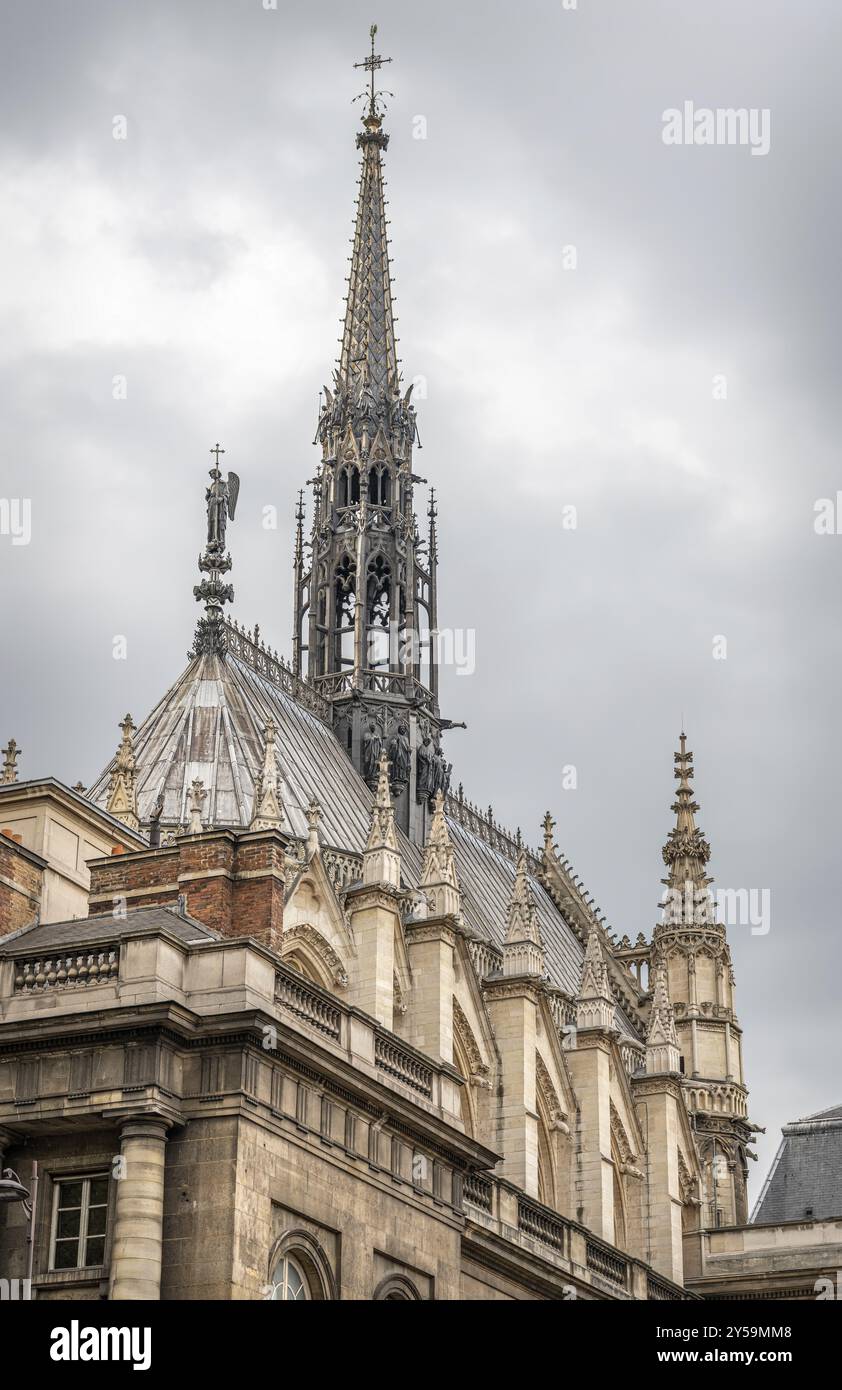 Sainte Chappelle Kathedrale im königlichen gotischen Stil auf der Insel Ile de la Cite., Paris, Frankreich, Europa Stockfoto