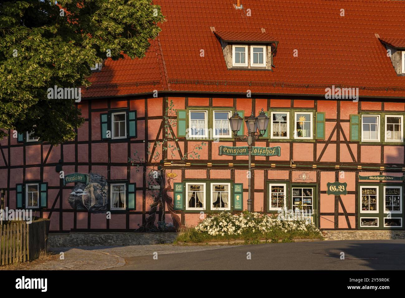 Bilder aus Harzgerode Harz Stockfoto