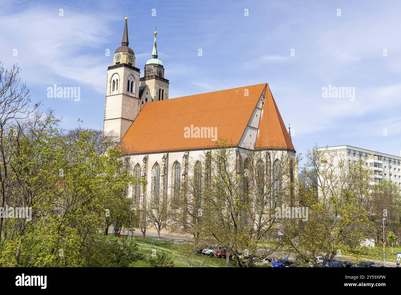 Bilder aus der Landeshauptstadt Sachsen-Anhalt Magdeburg an der Elbe Stockfoto