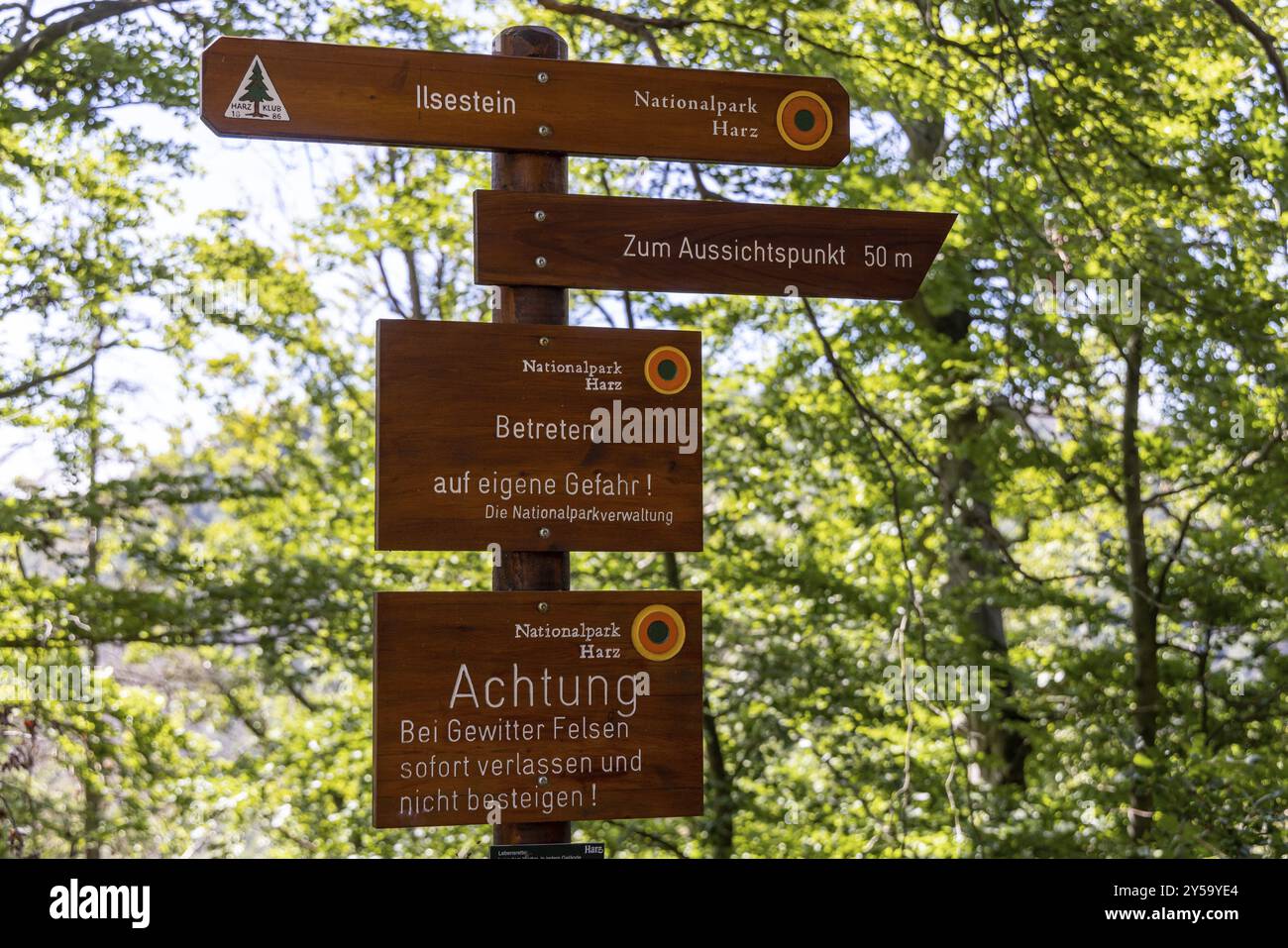 Eindrücke aus Ilsenburg Harz und Umgebung Stockfoto