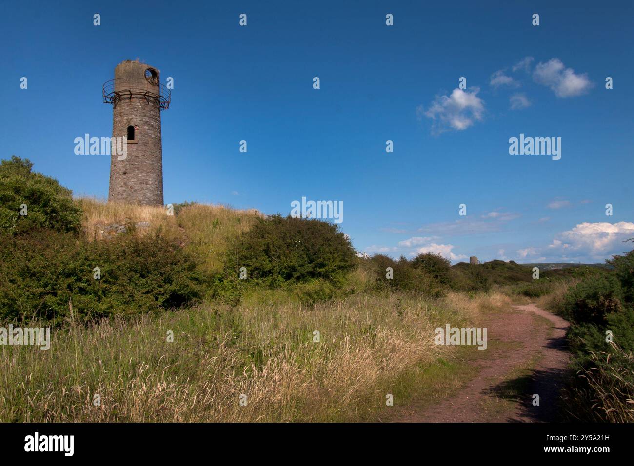 Der alte Leuchtturm, Haverigg, Hodbarrow, Broughton in Furness, Cumberland, Cumbria, England Stockfoto