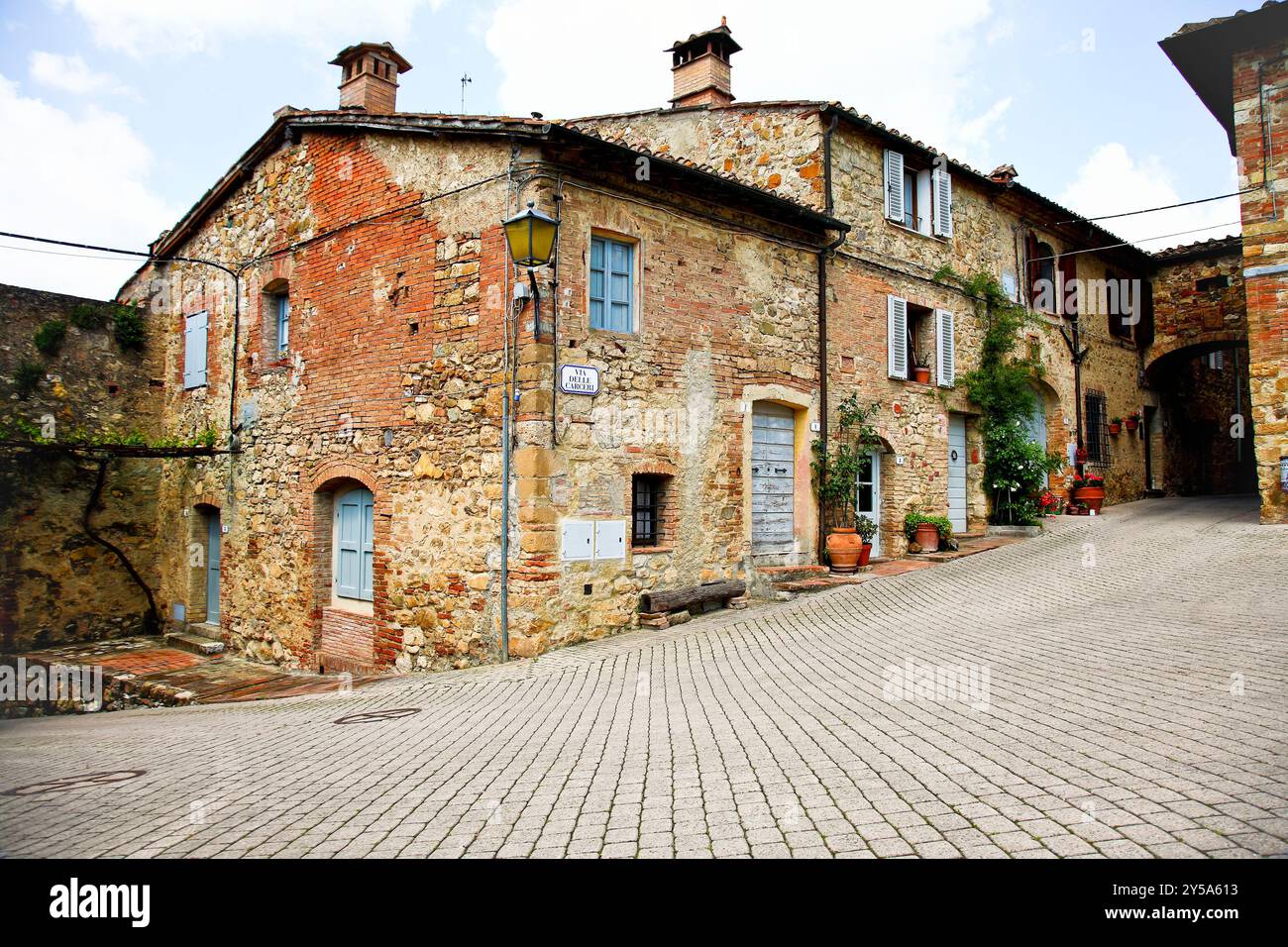 Castello di Murlo, Siena, Toscana, Italien Stockfoto